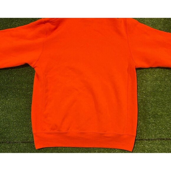Vintage Clemson Tigers hoodie small sweatshirt Russell Athletic mens orange Y2K - Picture 7 of 9